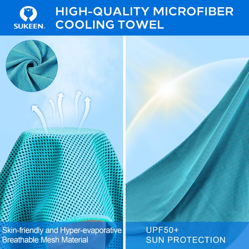 Sukeen Cooling Towel,Instant Evaporative Cooling for Sports,Yoga,Golf,Gym,Neck,Workout and More(40â€x 12â€) - Image 4